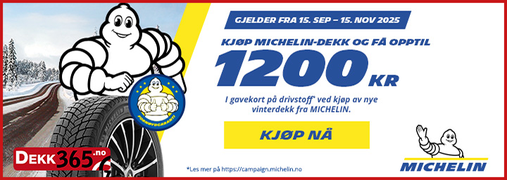 Få gavekort ved kjøp av Michelin-dekk!