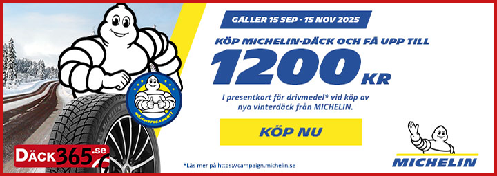 Få presentkort vid köp av Michelin-däck! Få presentkort vid köp av Michelin-däck!