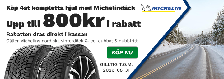 Köp 4st kompletta hjul med Michelindäck - upp till 800kr i rabatt
