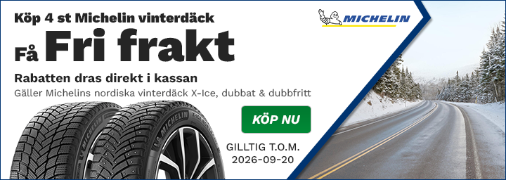 Fri frakt vid köp av 4 st Michelin X-Ice