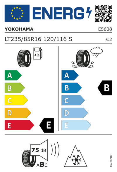 Eu-Märkning Yokohama Geolandar A/T4 G018 235/85R16 116S
