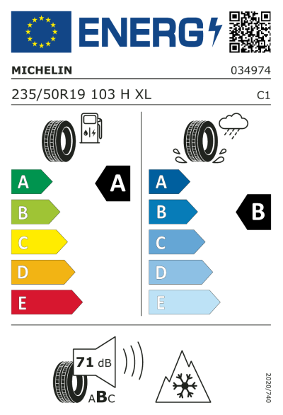 EU-Merkki Michelin CrossClimate 2 SUV 235/50R19 103H XL VOL