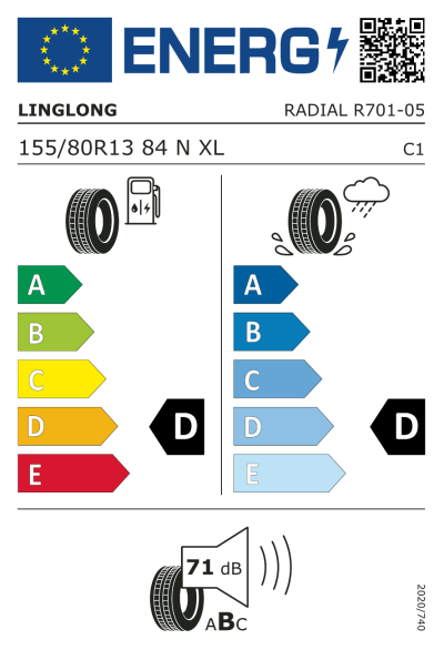 EU-Merkki Linglong R701 155/80R13 84N