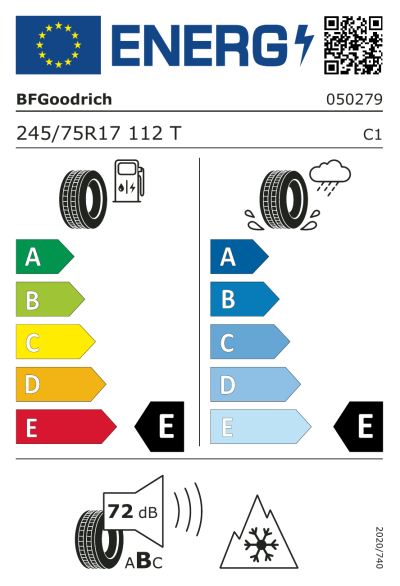 Eu-Märkning BF Goodrich TRAIL-TERRAIN T/A 245/75R17 112T