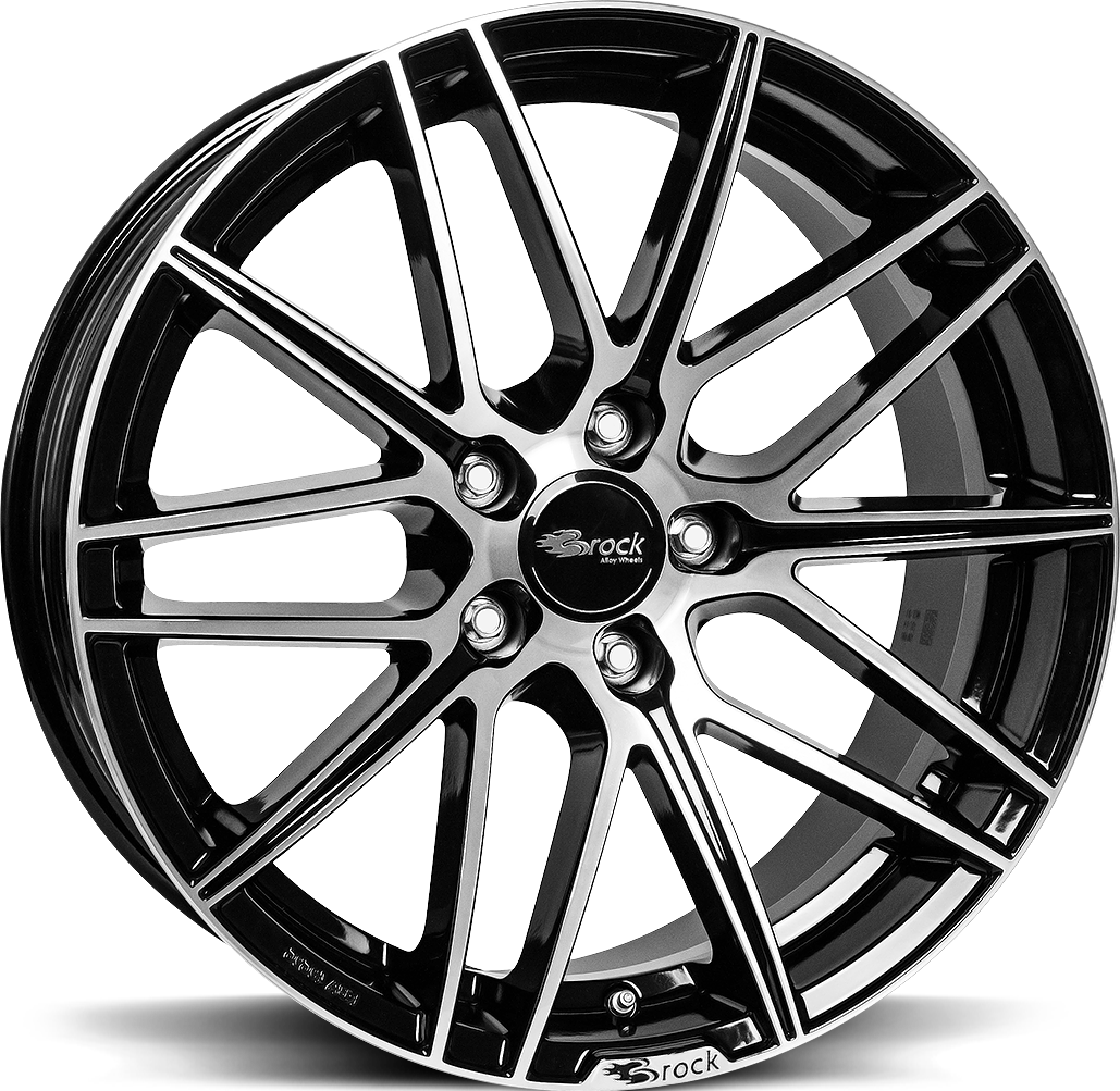 Brock B34 Black Full Pol 8 x 18 CB72,60 ET34 5/120