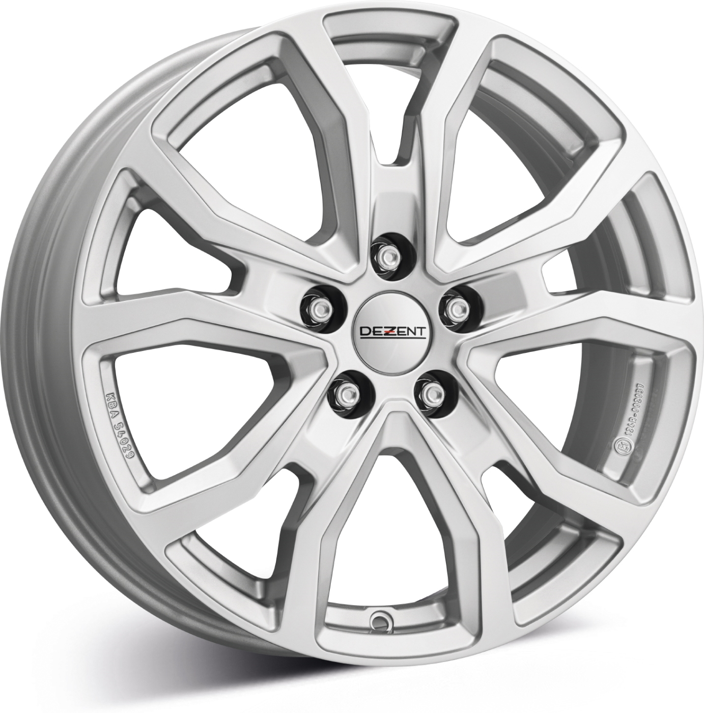 DEZENT TV silver 6.5 x 17 CB66,60 ET50 5/112